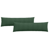 Poduszki na sofę 2 pcs Ciemna zieleń 145 x 40 cm