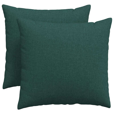 Poduszki na sofę 2 pcs Ciemna zieleń 50 x 50 cm tkanina