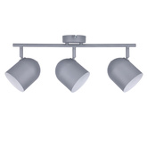 Lampa ścienna candellux azuro 93-63229 listwa e27 szary mat