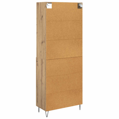 Highboard 2 szt. Dąb rzemieślniczy 69,5 x 34 x 180 cm
