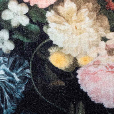 Dywan kuchenny Czarny 180 x 60 cm Aksamit