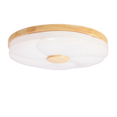 Fiorino Lampa Sufitowa Plafon Drewniany 24W Led 39Cm Biały+Drewniany 4000K