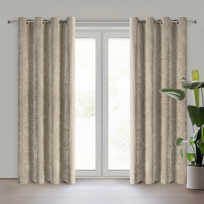 Zasłona Nilo beżowa 140x250