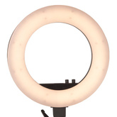 Lampa pierścieniowa Ring light 18' 48W led czarna + statyw 119781