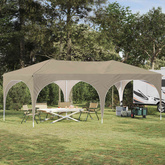 Namiot imprezowy rozkładany 575 x 288 x 245 cm kremowy