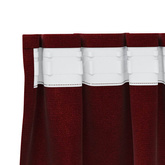 Zasłony zaciemniające 2 pcs Czerwone wino 140 x 225 cm Aksamit