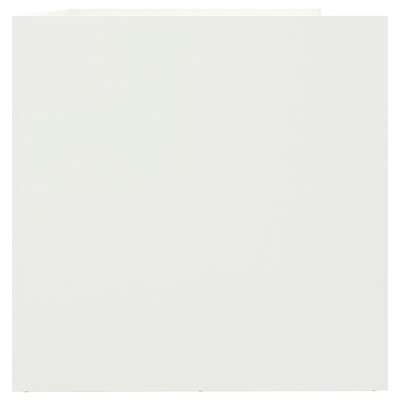Donica, biała, 62x47x46 cm, stal