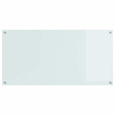 Panel kuchenny Biały 120 x 60 cm szkło hartowane