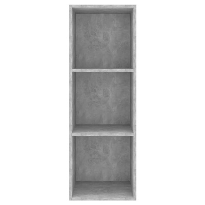 vidaXL Wisząca szafka pod TV, szarość betonu, 37x37x107 cm