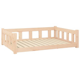 Legowisko dla psa, 105,5x75,5x28 cm, drewno sosnowe vidaXL