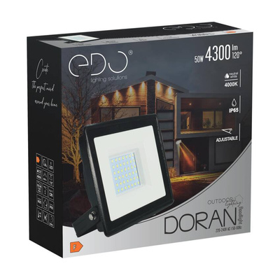 Naświetlacz DORAN LED 50W 4000K neutralna 4300lm IP65 EDO777219 EDO Solutions