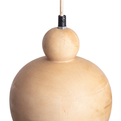 Lampa Wisząca z drewna z mango ?25cm E27 Abruzzo Fagioli