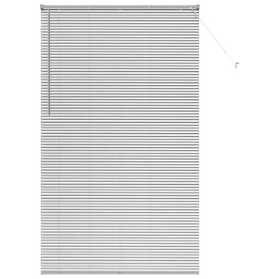 Żaluzje weneckie Srebrny 220 x 125 cm Aluminium
