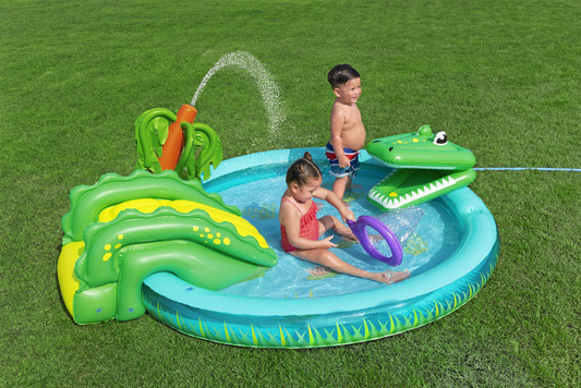 Dmuchany Plan Zabaw Krokodyl 224 x 181 x 72 cm Bestway 53166