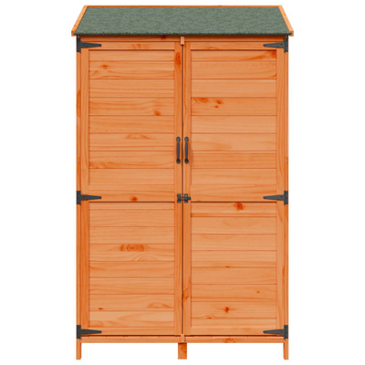 Shed ogrodowy brązowy 106,5 x 56 x 176 cm Drewno Świerkowe