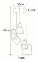 Lampa wisząca K-3931 z serii GEO