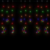 Lampki świąteczne z gwiazdkami i księżycami, na pilota, 138 LED