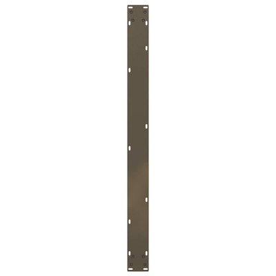 Nogi do stołu jadalnego w kształcie litery U 2 szt. Naturalna stal 100x(72-73) cm Stal