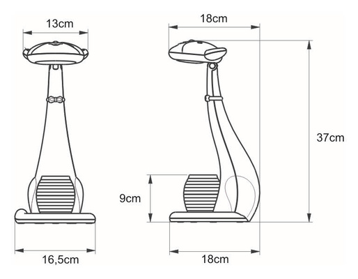 Lampka biurkowa K-BL1605 NIEBIESKI z serii KOTEK