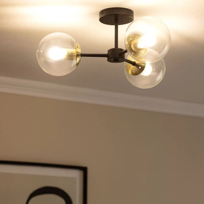 Lampa Sufitowa Szklane Kule Abruzzo Clasico 3xE27