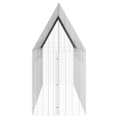 Klatka dla kur 2 szt. srebrny 600 x 100 x 210 cm