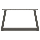 Nogi do stolika kawowego w kształcie litery V 2 szt. Antracyt 50x(30-31,3) cm Stal