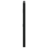Lustro ścienne, czarne, 60x30 cm, zakończone łukiem, żelazo vidaXL