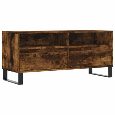 vidaXL Szafka pod TV, przydymiony dąb, 100x34,5x44,5 cm model standard