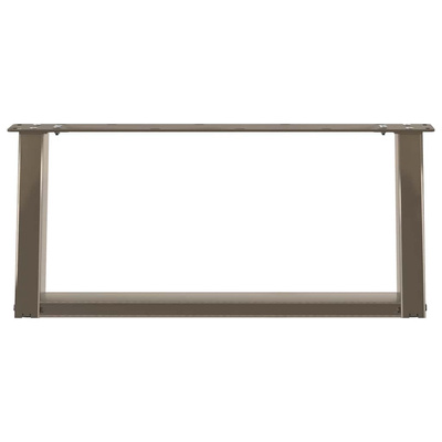 Nogi do stolika kawowego w kształcie litery U 2 szt. Naturalna stal 70x(30-31) cm Stal