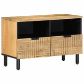 Szafka RTV Brązowa 70x33x46 cm Drewno lite Mango