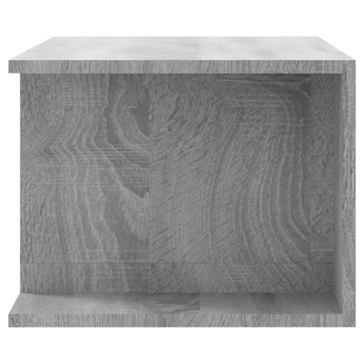 vidaXL Szafka pod TV z oświetleniem LED, szary dąb sonoma, 90x39x30 cm