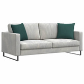 Poduszki na sofę 2 pcs Ciemna zieleń 45 x 45 cm tkanina