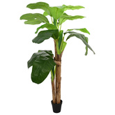 Sztuczna palma bananowa zielony 125 x 25 x 250 cm