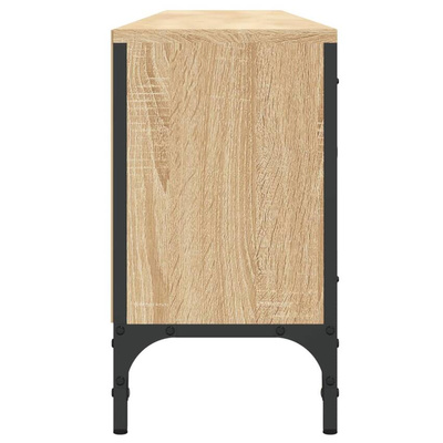 vidaXL Szafka pod TV, z szufladą, dąb sonoma, 200x25x44 cm