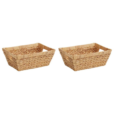 Kosze do przechowywania 2 pcs Naturalny 38 x 28 x 15 cm