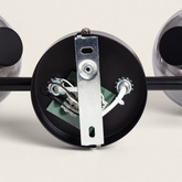 Lampa sufitowa szklana srebrna 2xE14 Abruzzo Nino