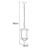 Lampa ogrodowa wisząca K-8221 z serii MIAMI
