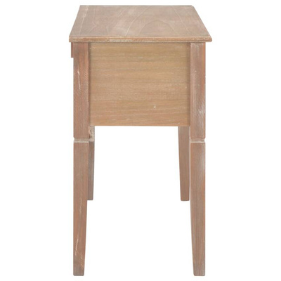 vidaXL Biurko, brązowe, 109,5x45x77,5 cm, drewniane