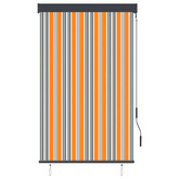 vidaXL Roleta zewnętrzna, 100x250 cm, żółto-niebieska