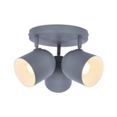 Lampa sufitowa 3xE27 szara 32cm AZURO 98-63236