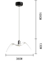 LAMPA WISZĄCA MEWA BIAŁA 38cm AD193
