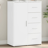 Szafka, biała, 60x31x84 cm, materiał drewnopochodny