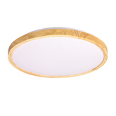 Plafon LED biały + drewniany 24W 4000K lampa Gandava Candellux 14-75253