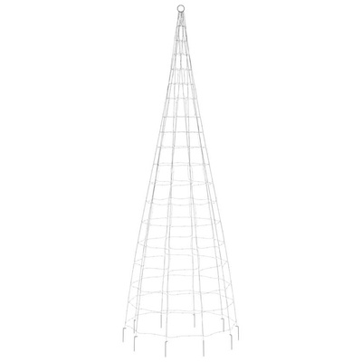 vidaXL Choinka z lampek, na maszt, 550 kolorowych LED, 300 cm