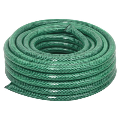 Wąż ogrodowy z zestawem złączek, zielony, 0,9", 50 m, PVC