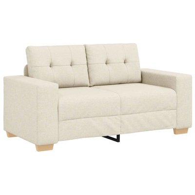 Sofa dwuosobowa obity lnem, 160x77x82 cm