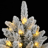 Sztuczna choinka z 300 lampkami LED, ośnieżona, 180 cm