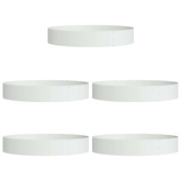 Pierścień doniczki 5 pcs Biały 120 x 120 x 20 cm