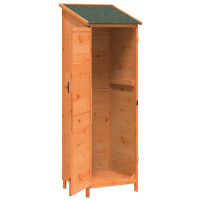 Shed ogrodowy brązowy 59,5 x 56 x 176,5 cm Drewno Świerkowe