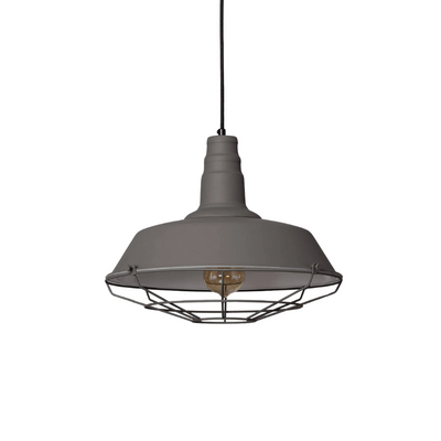 Lampa Wisząca Retro Loft Szara 36cm E27 Abruzzo Patrone